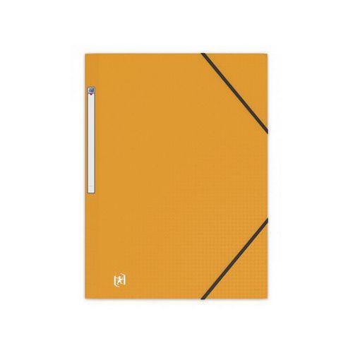 OXFORD Chemise 3 Rabats Memphis A4 avec Elastique Couverture Polypro Jaune thumbnail image 1