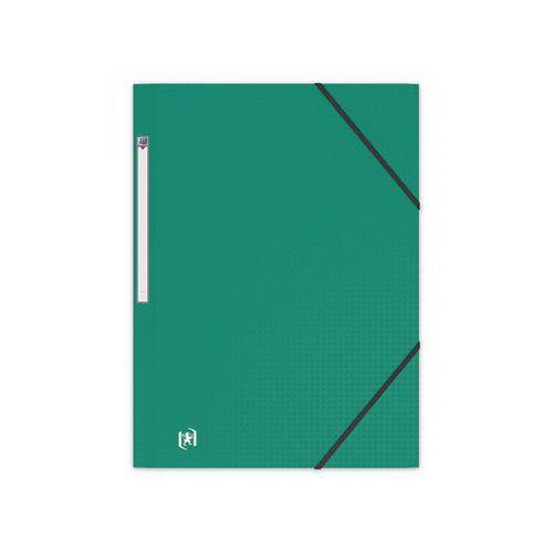 OXFORD Chemise 3 Rabats Memphis A4 avec Elastique Couverture Polypro Vert thumbnail image 1