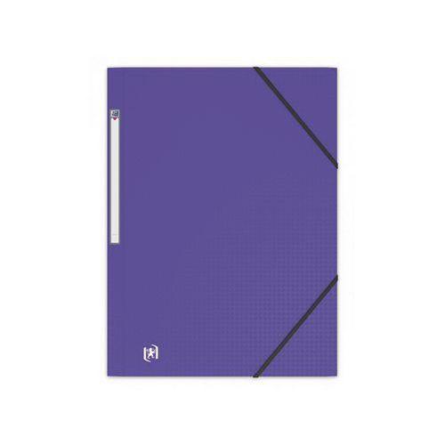OXFORD Chemise 3 Rabats Memphis A4 avec Elastique Couverture Polypro Violet thumbnail image 1