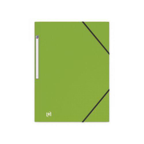 Chemise 3 Rabats Memphis A4 avec Elastique Couverture Polypro Vert Anis thumbnail image 1