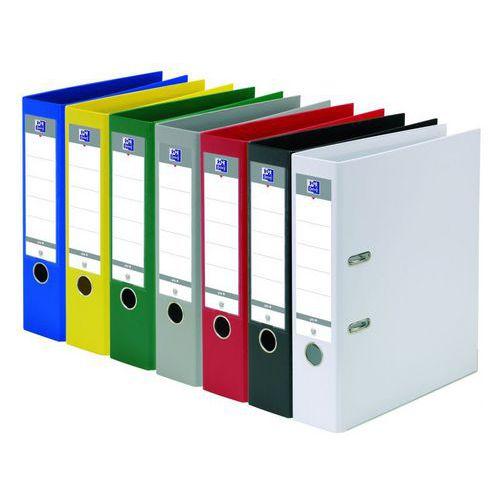 Illustration de : Classeur levier A4XL PP rembordé 8cm 6 couleurs Smart Pro+ - Oxford