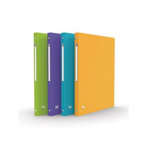 OXFORD Classeur Memphis A4 Dos 20mm 4 Anneaux Ronds Couverture Polypro Coloris Assortis thumbnail image 1