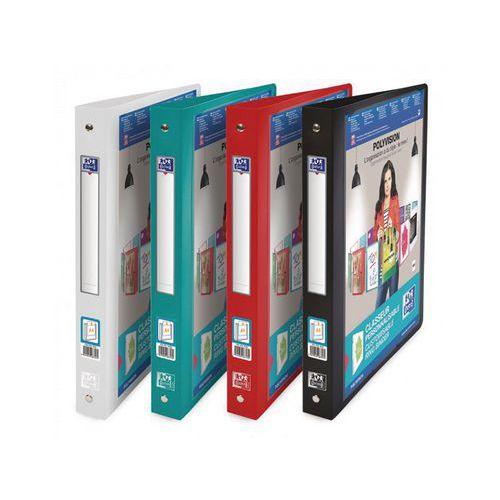 Illustration de : Classeur polypropylène opaque A4 dos 30 couleurs polyvision - Oxford