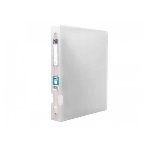 OXFORD Classeur Hawaï A4XL Dos 40mm 4 Anneaux Ronds Couverture Polypro Incolore thumbnail image 1