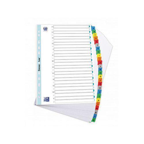 Illustration de : Jeu 26 intercalaires alpha A4 blanc carte 170g 26 positions - Oxford