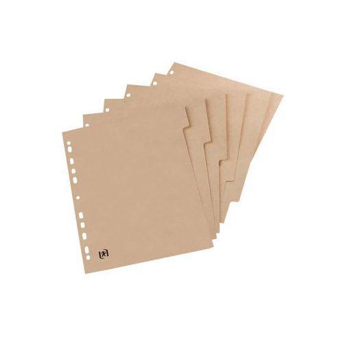 Intercalaires Neutres Touareg A4 6 Positions Carte Recyclée Epaisseur 265g Beige Naturel thumbnail image 1