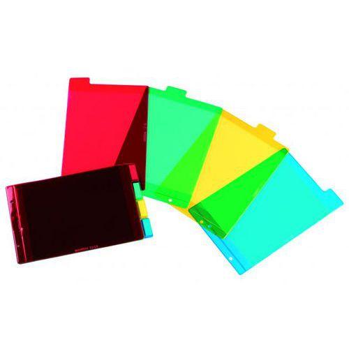 OXFORD Intercalaires A6 Paysage 4 Positions PVC Translucide Epaisseur 14/100ème Coloris Assortis thumbnail image 1