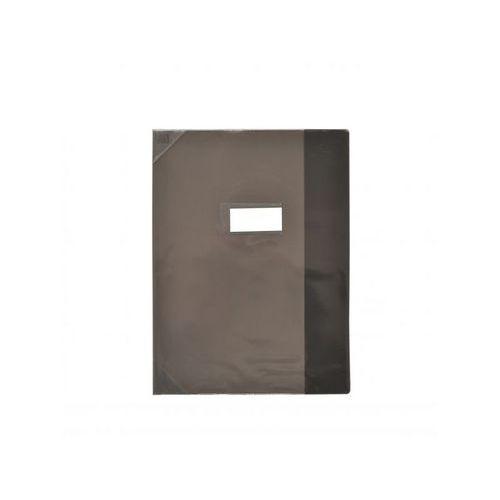 OXFORD Protège-Cahier Strong Line 24x32cm avec Rabat Marque-Page PVC Translucide 15/100ème Noir thumbnail image 1