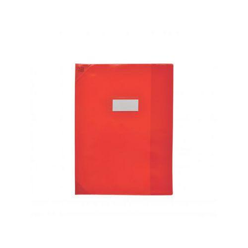 OXFORD Protège-Cahier Strong Line 24x32cm avec Rabat Marque-Page PVC Translucide 15/100ème Rouge thumbnail image 1