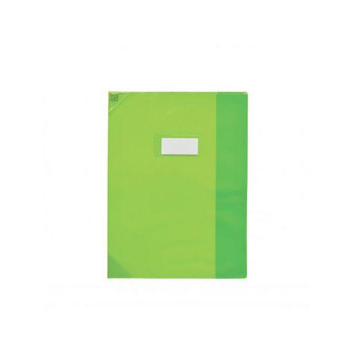 OXFORD Protège-Cahier Strong Line 24x32cm avec Rabat Marque-Page PVC Translucide 15/100ème Vert thumbnail image 1
