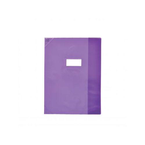 OXFORD Protège-Cahier Strong Line 24x32cm avec Rabat Marque-Page PVC Translucide 15/100ème Violet thumbnail image 1
