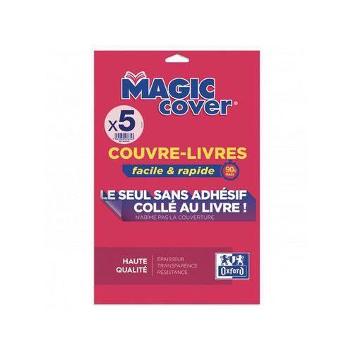 OXFORD 5 Feuilles Couvre-livres Magic Cover A4 PVC Lisse Epaisseur 9/100ème Incolore thumbnail image 1