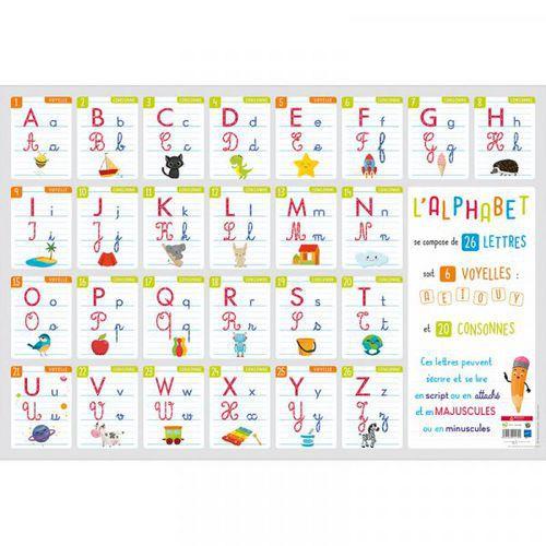Illustration de : Poster écriture alphabétique 52 x 76 cm