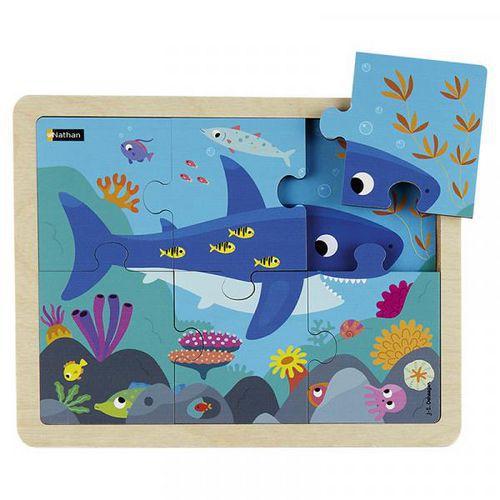 Illustration de : Puzzle en bois - Le requin - Nathan