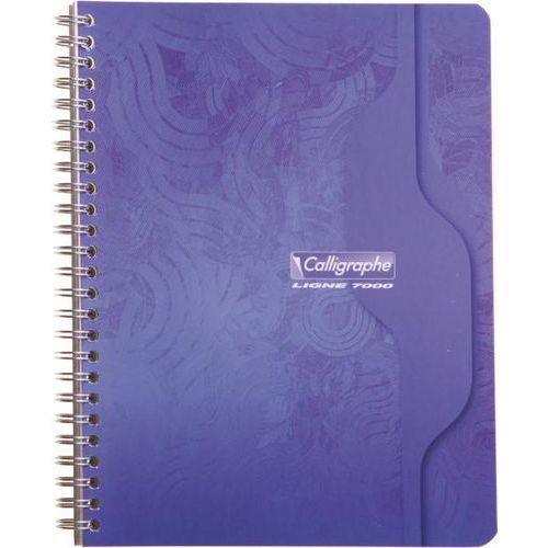 Illustration de : Cahier reliure hélicoïdale 17x22 cm 180 pages 5x5 70g