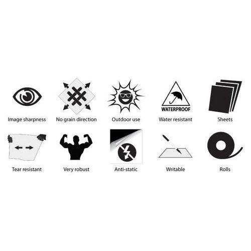 Illustration de : Feuille de couverture blanche 230g A4 200 microns