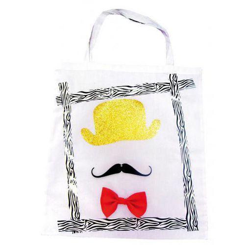 Illustration de : Sac shopping enfant en coton naturel