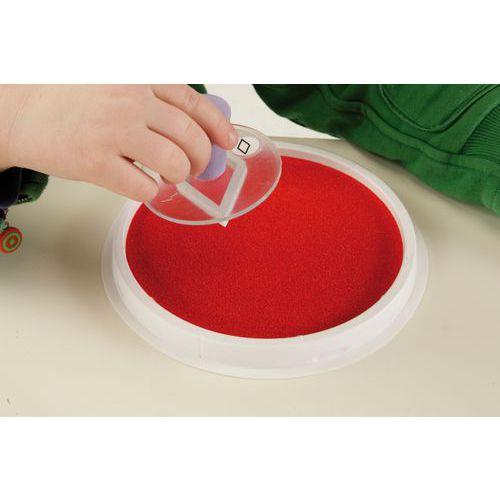 Illustration de : Ensemble 12 tampons encreur couleurs assorties