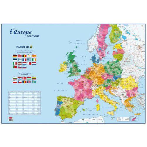 Illustration de : Carte souple recto/verso Europe/Monde