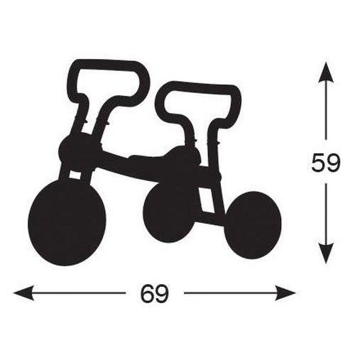 Illustration de : Tricycle 1er âge avec pédales selle 28cm - Italtrike
