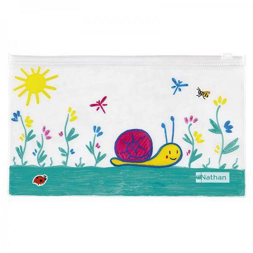 Illustration de : Pochette zippée 25x15 cm - Nathan