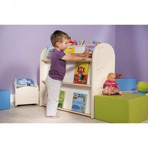 Illustration de : Petite bibliothèque biface bouleau hêtre - Nathan