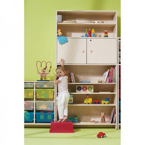 Illustration de : Surmeuble à portes teinte bouleau - Nathan