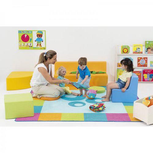 Illustration de : Banquette orange - Nathan