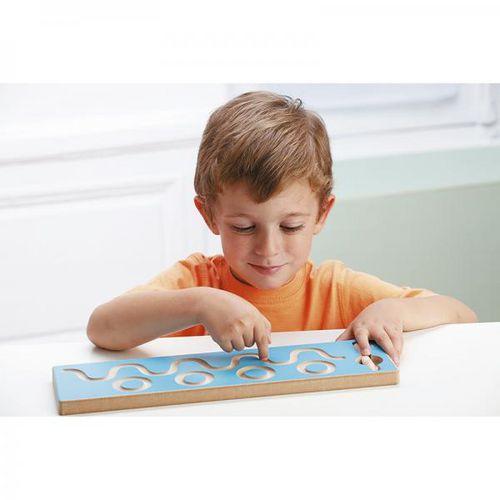 Illustration de : Piste graphique les vagues - Nathan