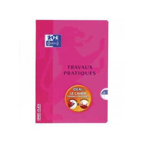 Illustration de : Cahier tp 80 pages A4 réglure mixte couleurs openflex - Oxford