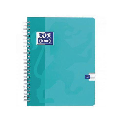 Illustration de : Cahier 180 pages 17x22 seyes spirale couleurs color life - Oxford
