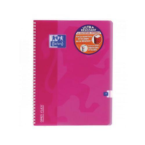 Illustration de : Cahier polypropylène 100 pages spirale A4 seyes openflex - Oxford