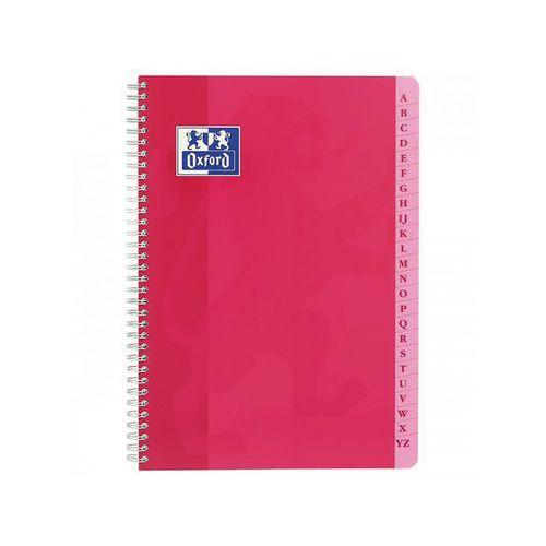 Illustration de : Répertoire 180 pages spirale A4 5x5 carte couleurs - Oxford