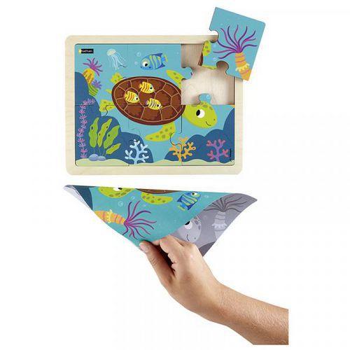 Illustration de : Lot de 4 puzzles - les animaux de la mer -offre spéciale