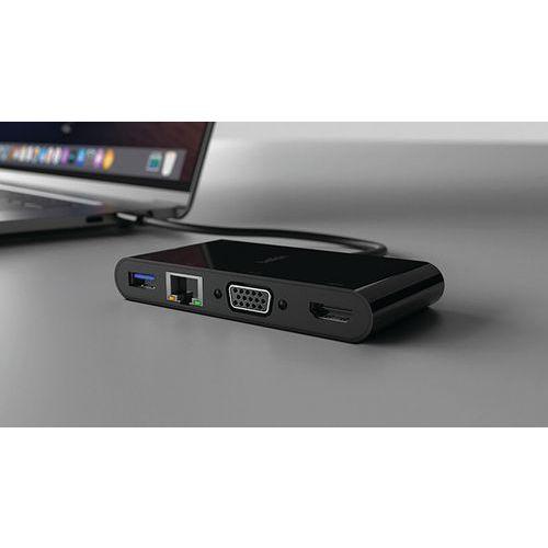 Illustration de : Adaptateur USB-C multimédia ou sans recharge - Belkin