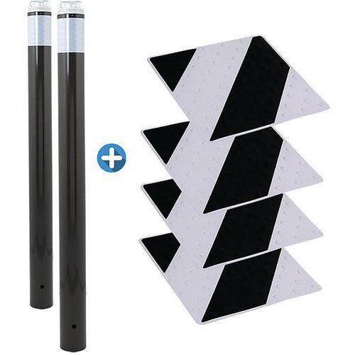 Kit piétons - poteaux lumineux gris et dalles noir/gris thumbnail image 1