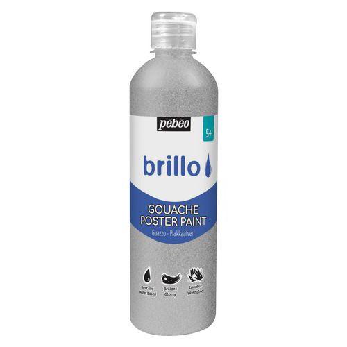 Illustration de : Flacon 500ml gouache brillante Brillo - Pébéo