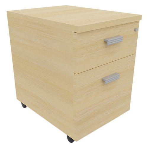 Illustration de : Caisson mobile avec 2 tiroirs Moka - Eol