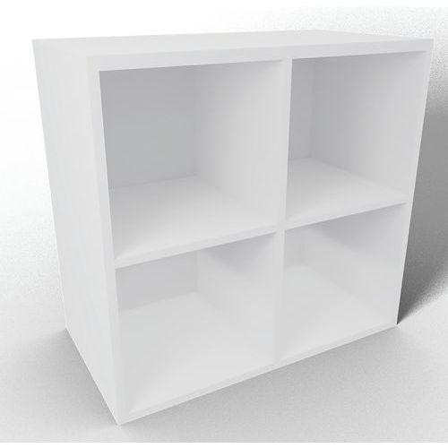 Meuble 4 cases L80,7xH75,5xP 43,2 cm blanc thumbnail image 1