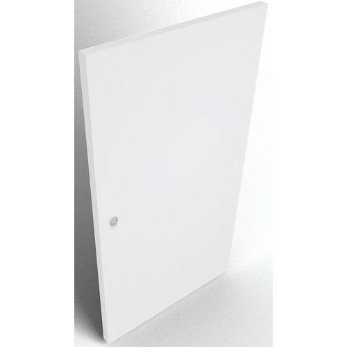 Porte 2 cases serrure à clé avec fente courrier blanc thumbnail image 1