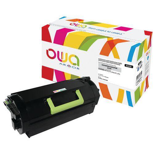 Toner laser noir reconditionné 25000 pages pourLexmark MX711 thumbnail image 1