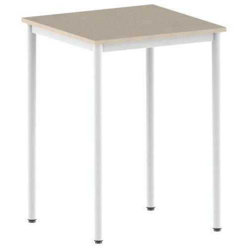 Illustration de : Mange debout Carélie 80 x 80 cm hauteur 110 cm stratifié Mobidecor