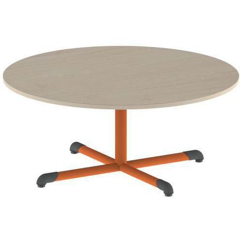 Illustration de : Table Bandana ronde Ø 120 cm fixe dégagement latéral stratifié