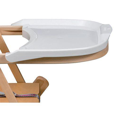 Illustration de : Tablette amovible blanche pour chaise haute - Combelle