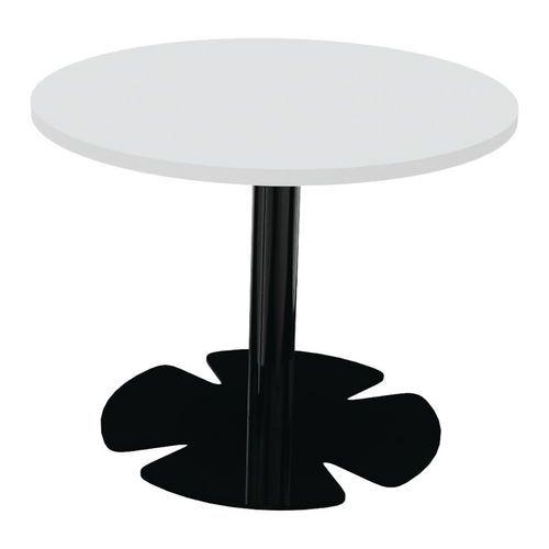 Table Host Ø 60 x h 45 cm plt Blanc pied tulipe Noir thumbnail image 1