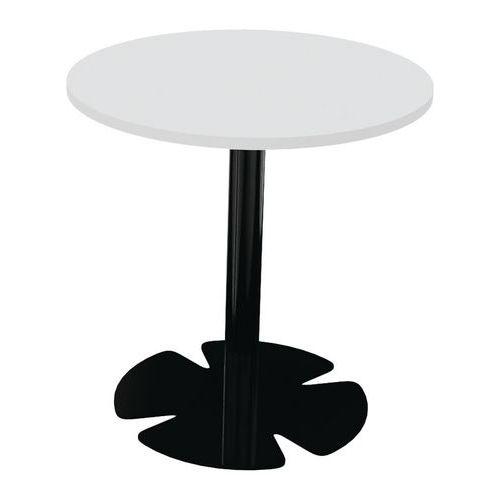 Table Host Ø 60 x h 60 cm plt Blanc pied tulipe Noir thumbnail image 1