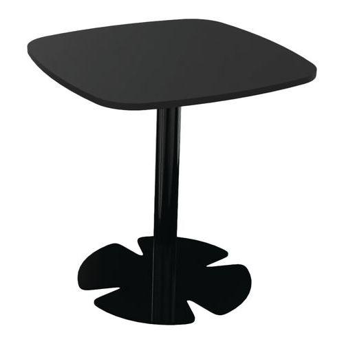 Table Host 60 x 60 x h 60 cm plt Noir pied tulipe Noir thumbnail image 1
