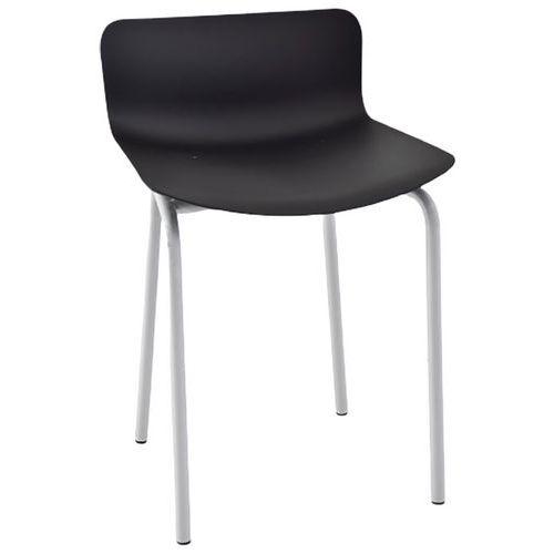 Tabouret bas Popp coque polycarbonate/piètement acier thumbnail image 1