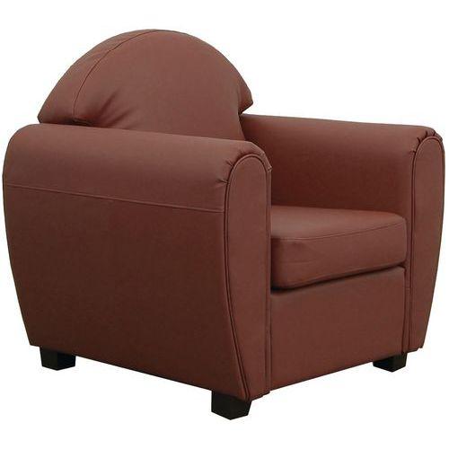 Fauteuil West enduit PVC non feu brun thumbnail image 1