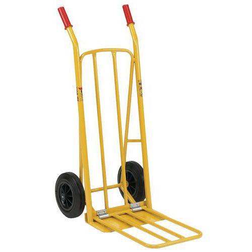 Diable acier bavette mixte - Roues Solid - Force 250 kg thumbnail image 1